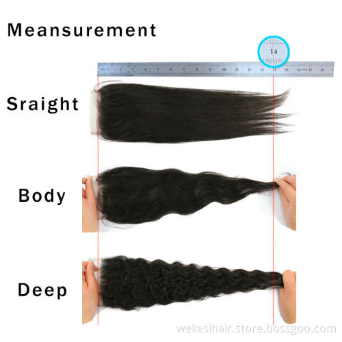 100 Percent Unprocessed Virgin Remy Brazilian Kinky Curly Human Hair Weave With Swiss Lace Closure Middle Free Part